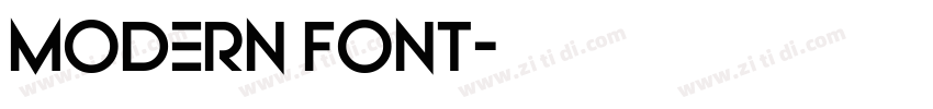 modern font字体转换